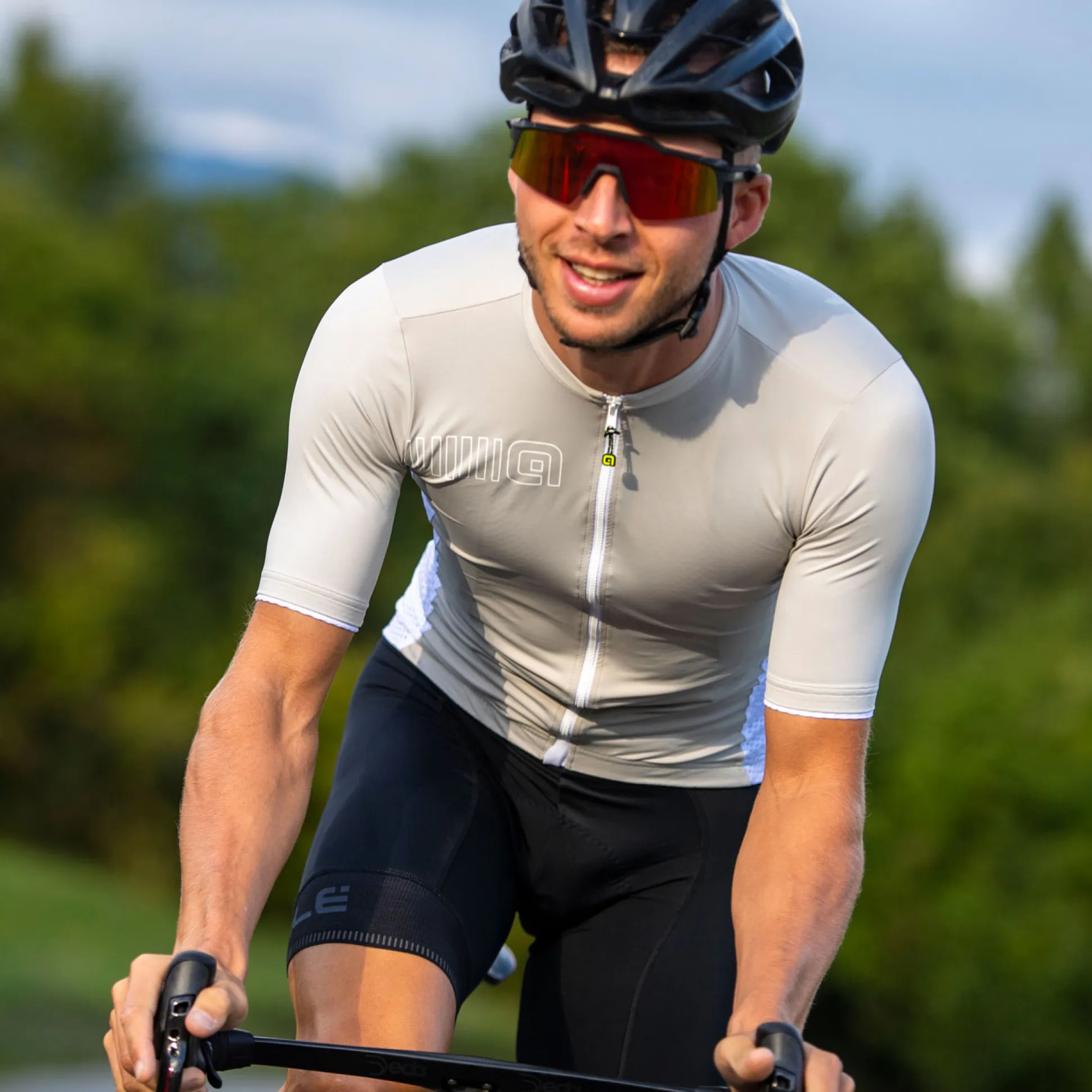 Maglia Ale Solid Color Block - Grigio