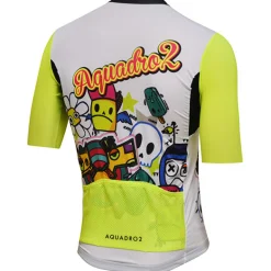 Maglia Aquadro2 Cartoon - Bianco giallo