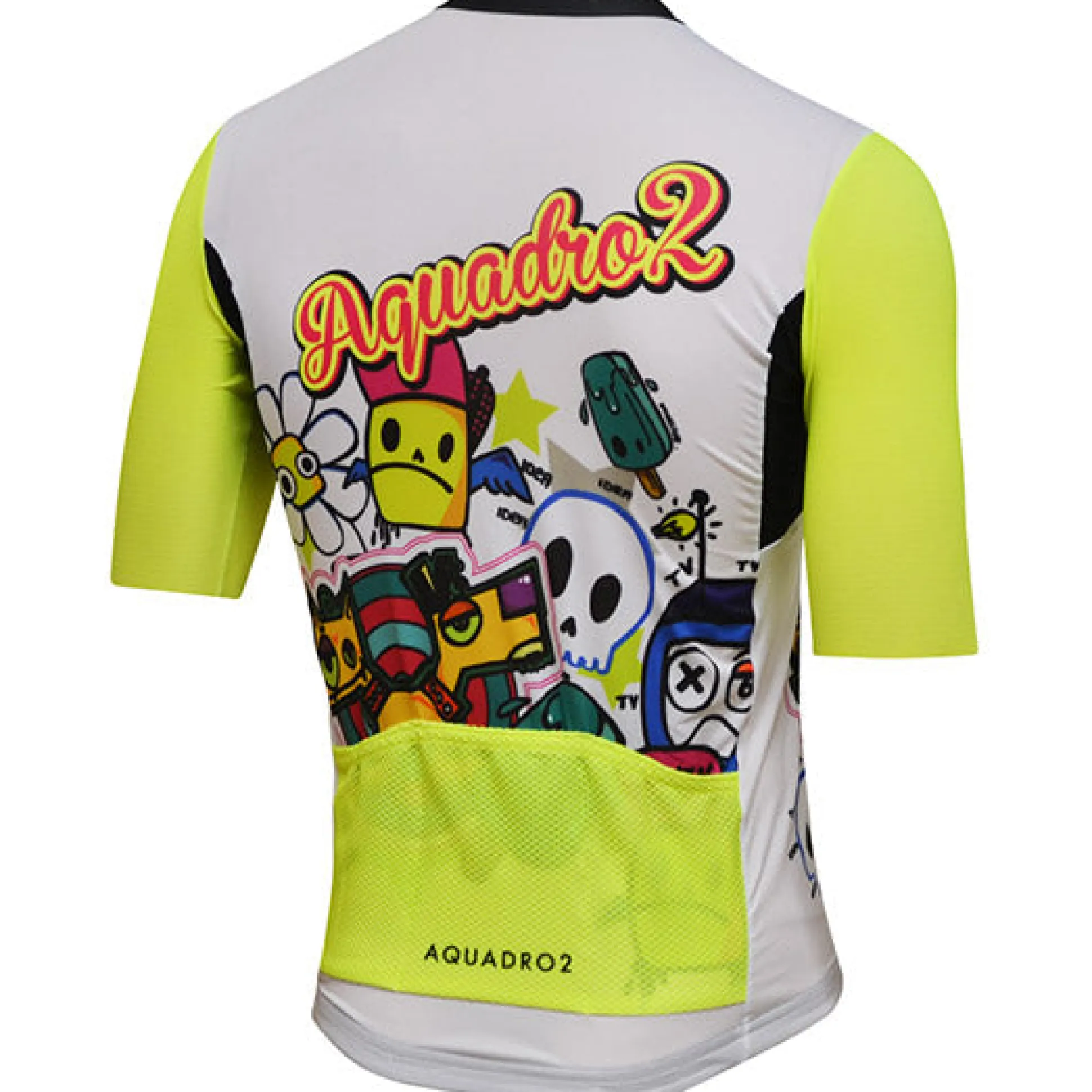 Maglia Aquadro2 Cartoon - Bianco giallo