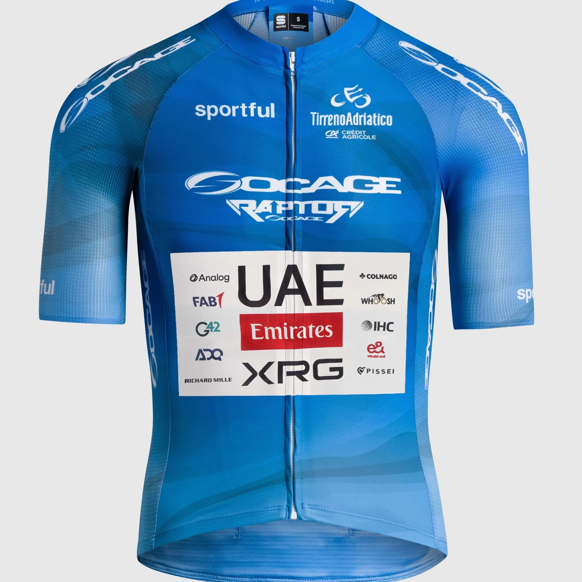 Maglia Azzurra Sportful Tirreno Adriatico 2026 Supernova - Uae Team Emirates XRG