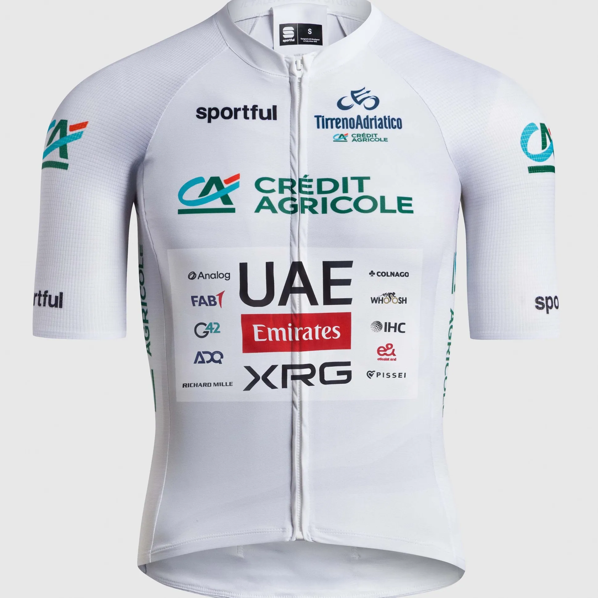 Maglia Bianca Sportful Tirreno Adriatico 2026 Supernova - Uae Team Emirates XRG