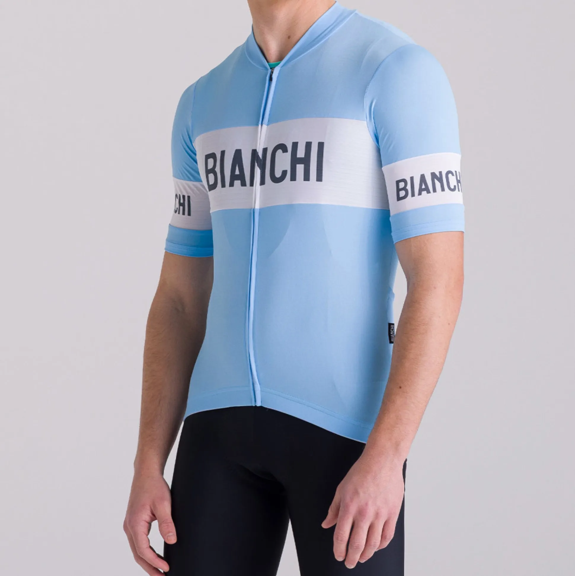 Maglia Bianchi Milano Retro - Azzurro