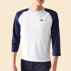 Maglia 3/4 Cafe du Cycliste Barbara - Blu