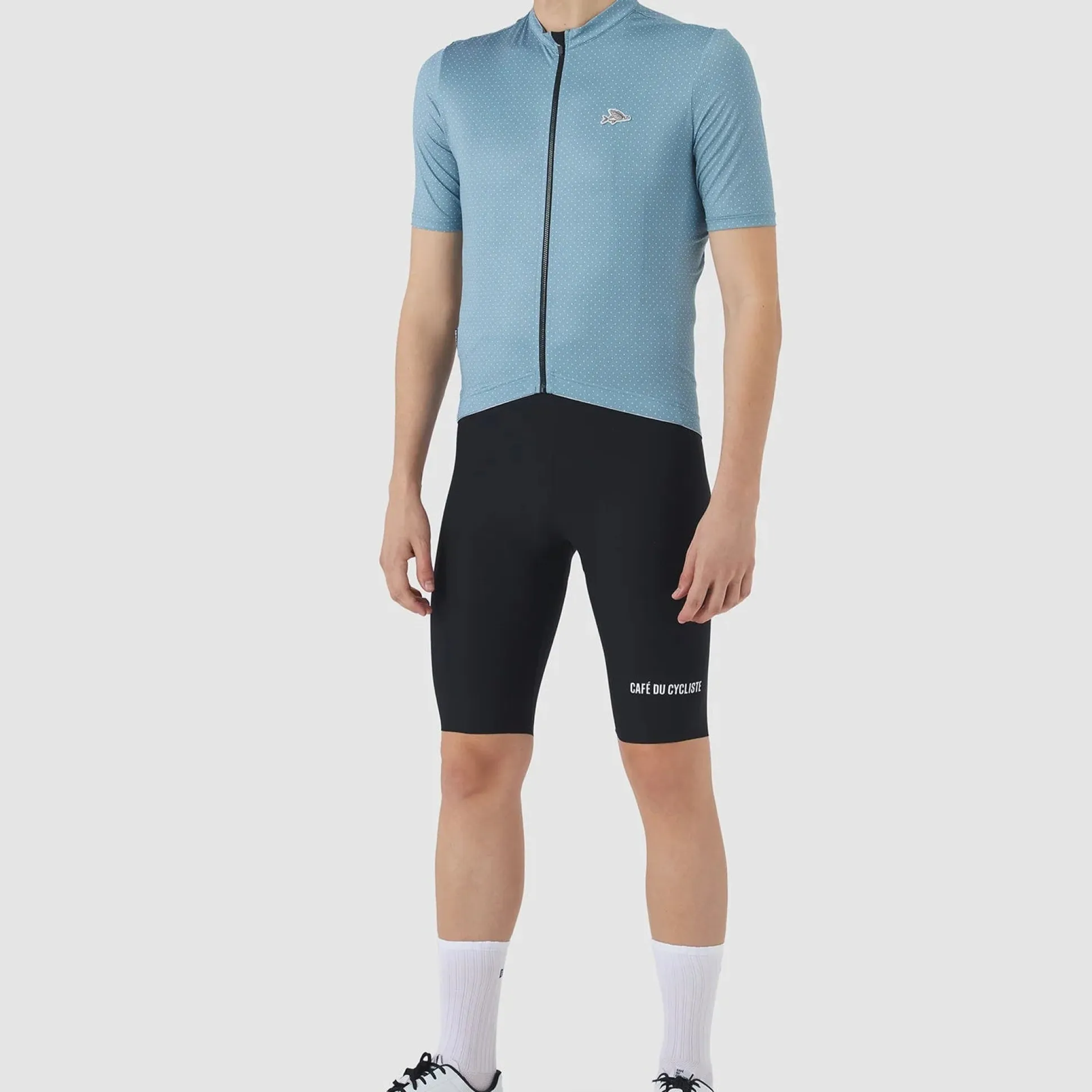 Maglia Cafe du Cycliste Fleurette - Azzurro