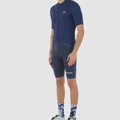Maglia Cafe du Cycliste Fleurette - Blu scuro