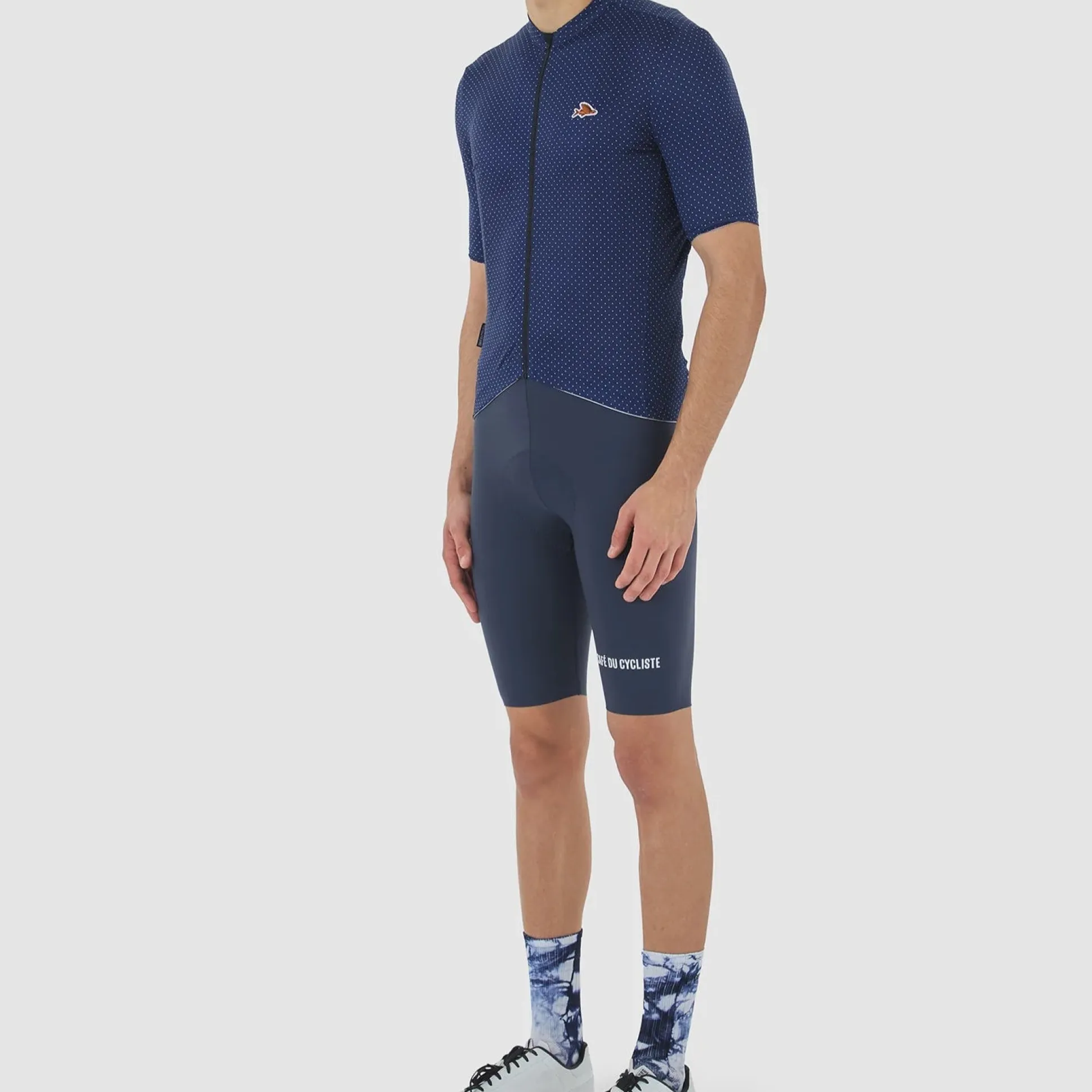 Maglia Cafe du Cycliste Fleurette - Blu scuro