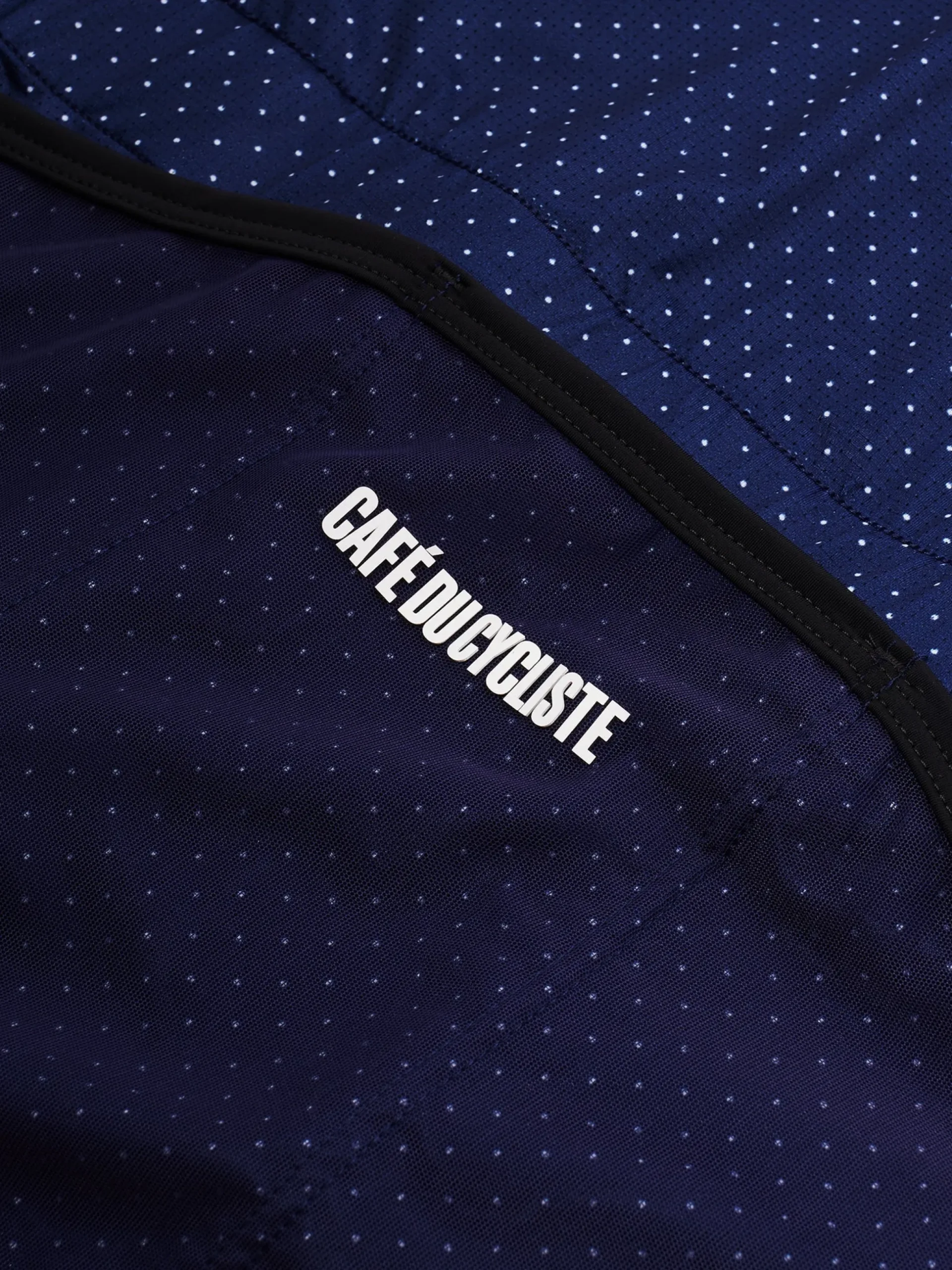 Maglia Cafe du Cycliste Fleurette - Blu scuro