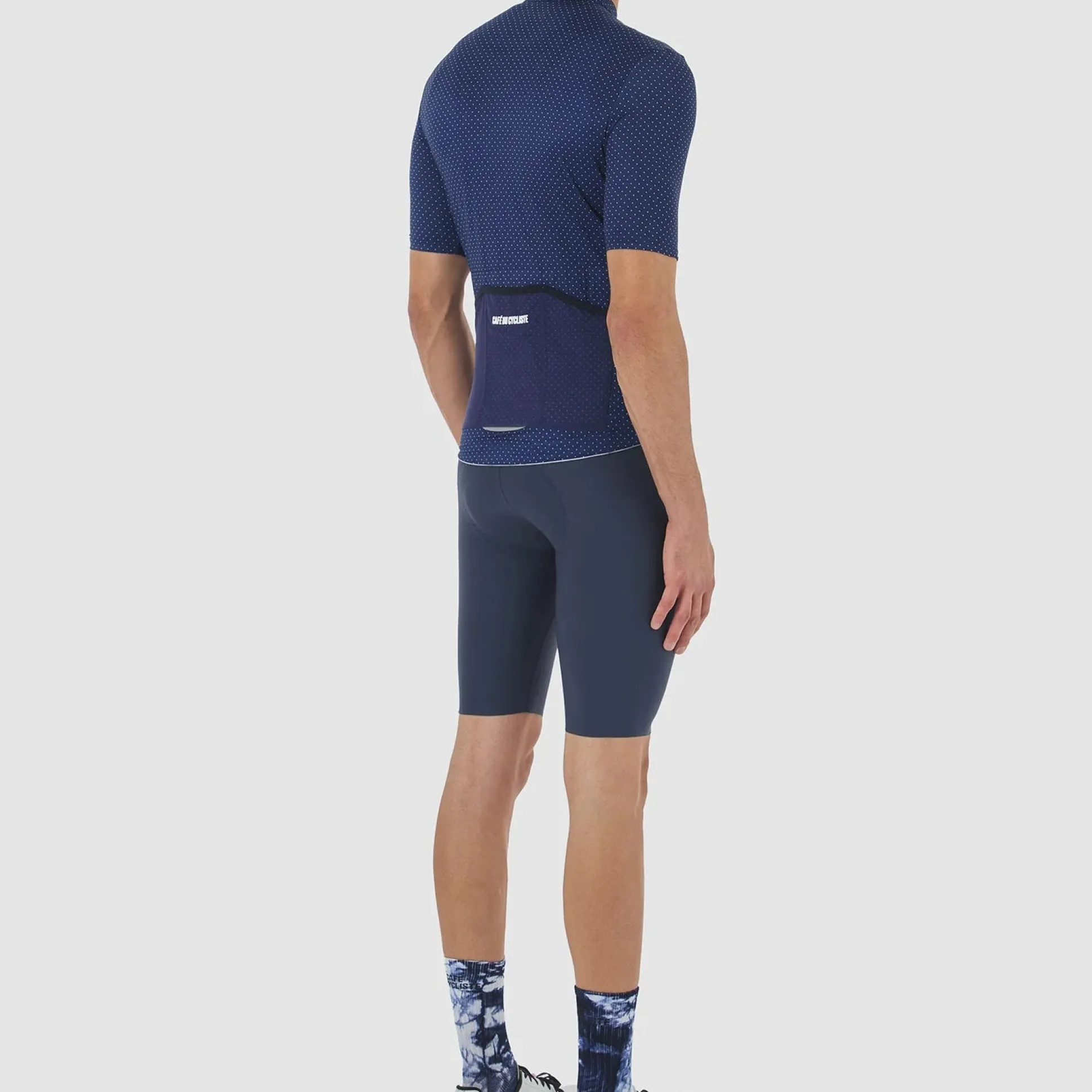 Maglia Cafe du Cycliste Fleurette - Blu scuro