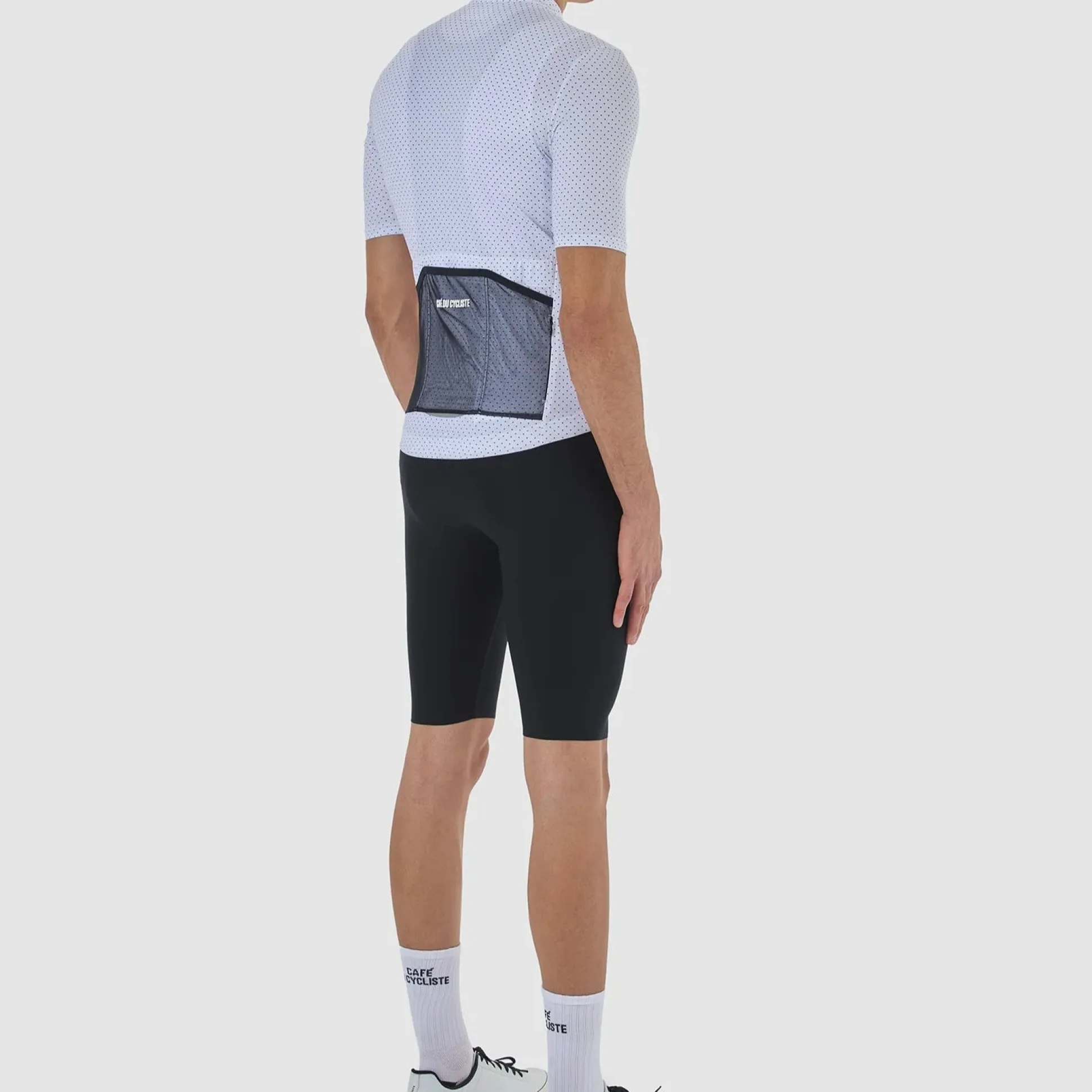 Maglia Cafe du Cycliste Fleurette - Bianco