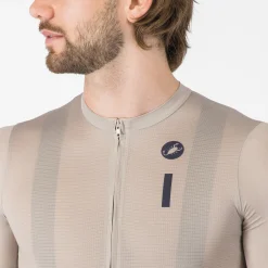 Maglia Castelli Drittone Logo - Beige