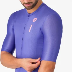 Maglia Castelli Drittone Logo - Viola