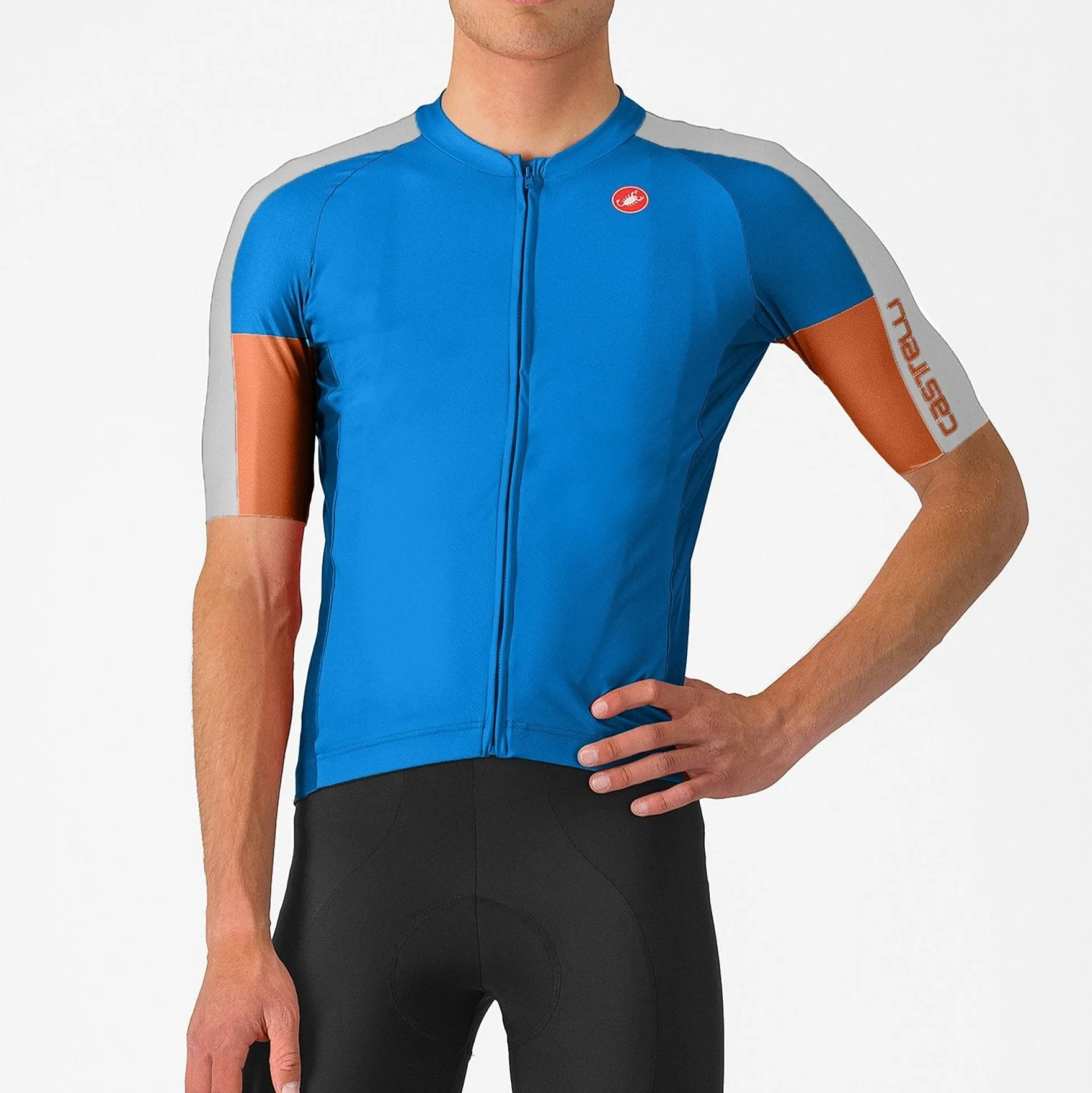 Maglia Castelli Entrata 6 - Azzurro arancio