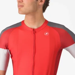 Maglia Castelli Entrata 6 - Rosso grigio scuro