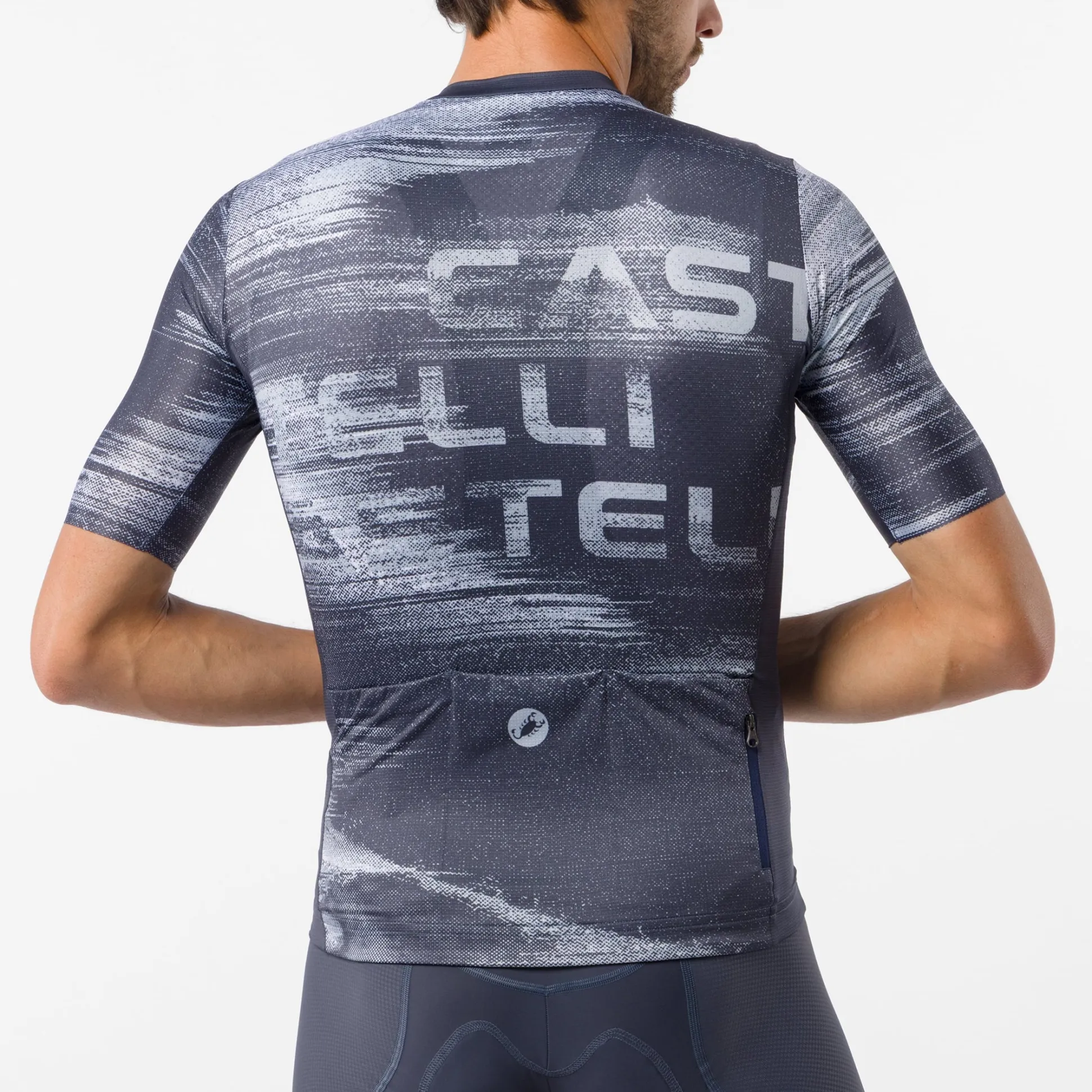 Maglia Castelli Stratus Logo - Blu