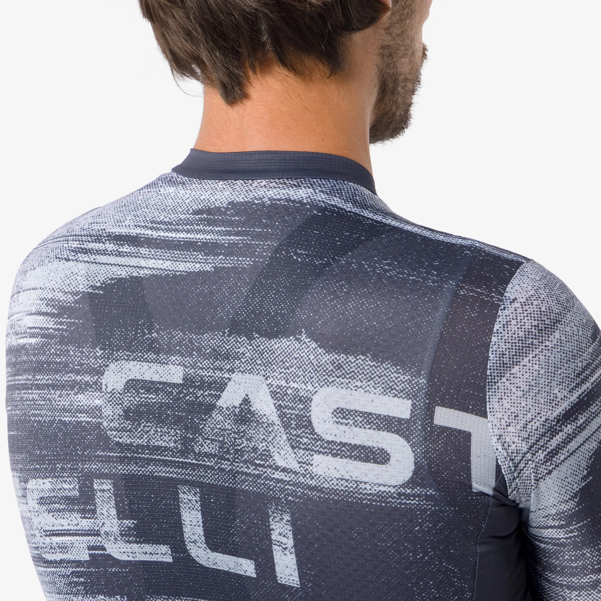 Maglia Castelli Stratus Logo - Blu