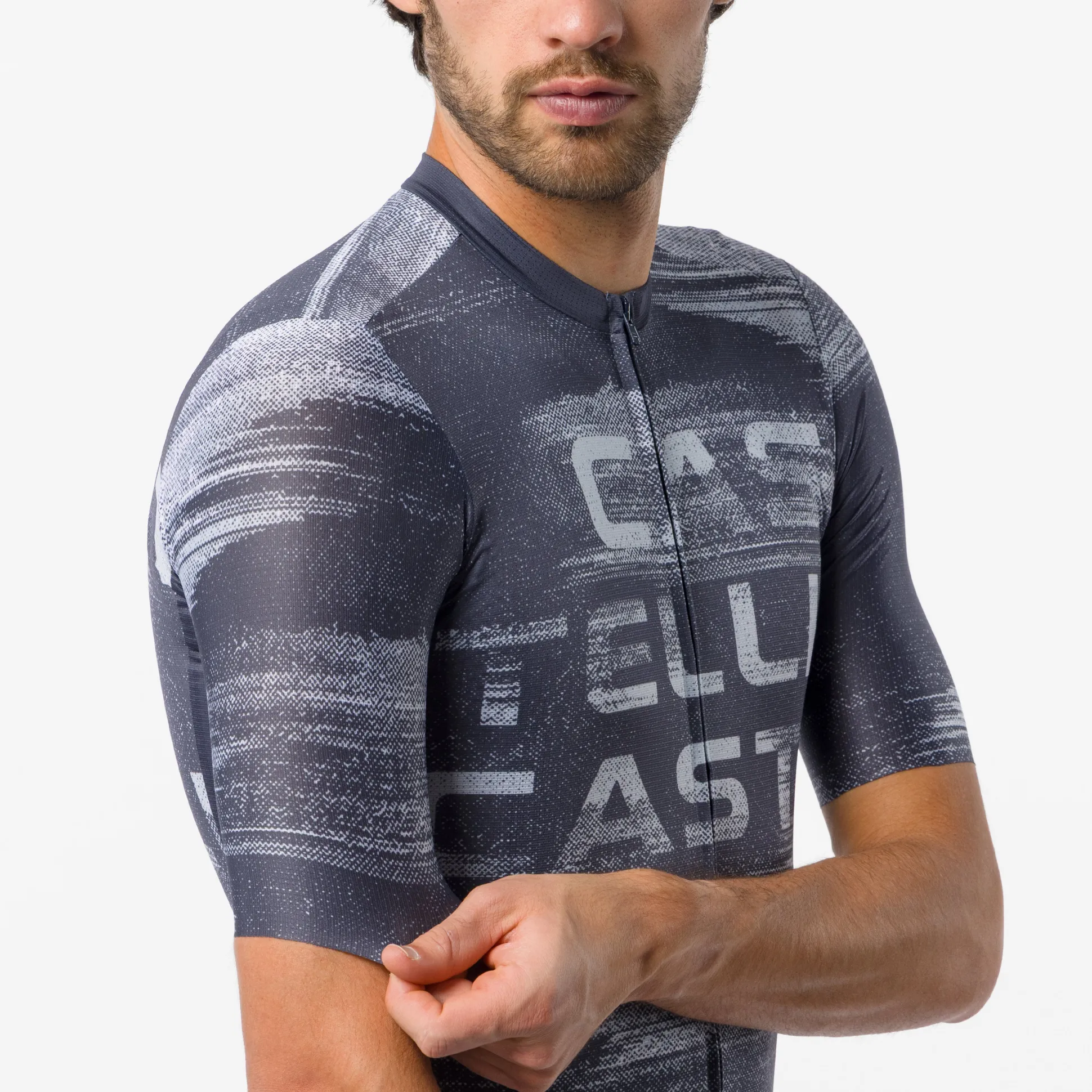 Maglia Castelli Stratus Logo - Blu