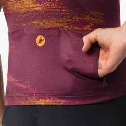 Maglia Castelli Stratus Logo - Bordeaux