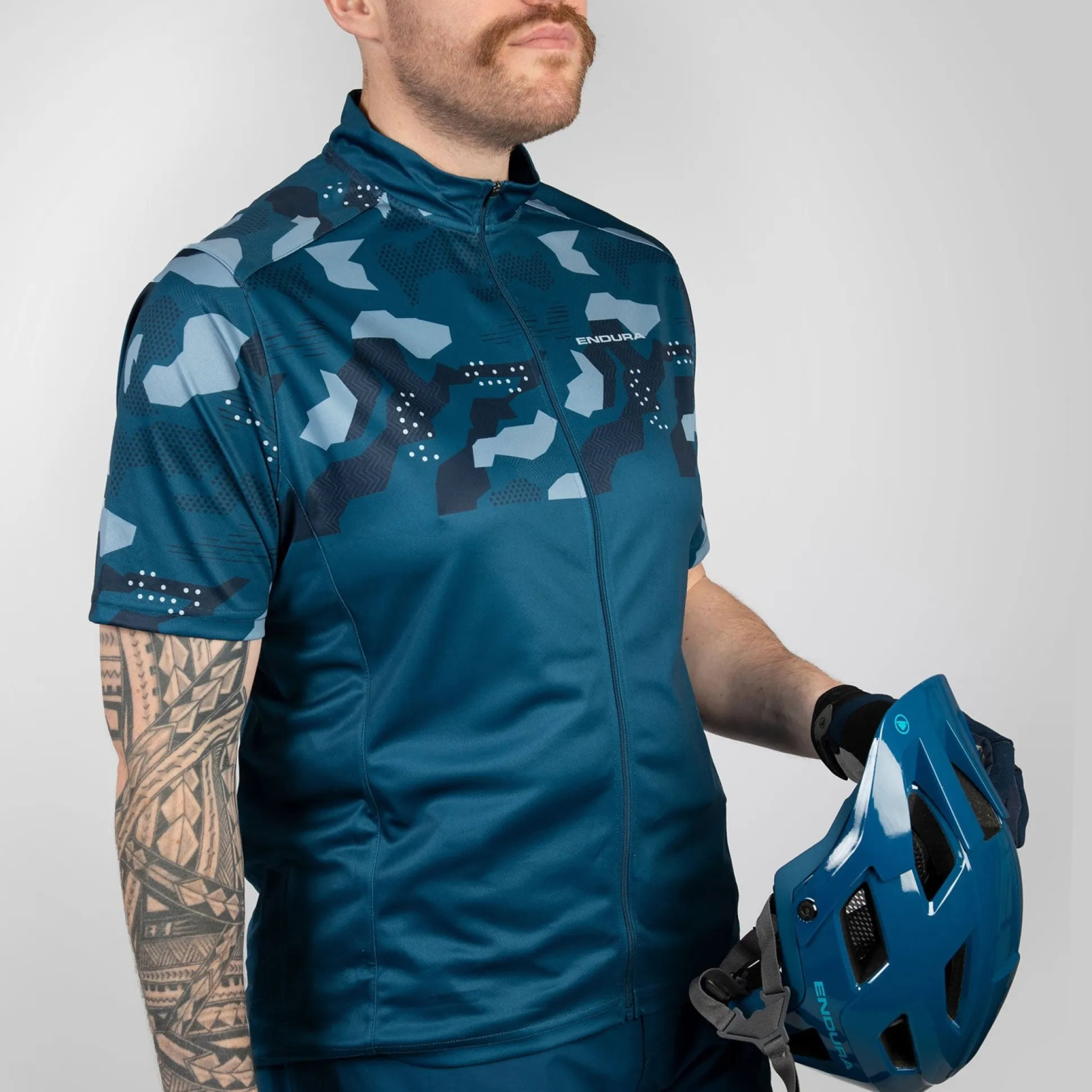Maglia Endura Hummvee Ray - Blu scuro