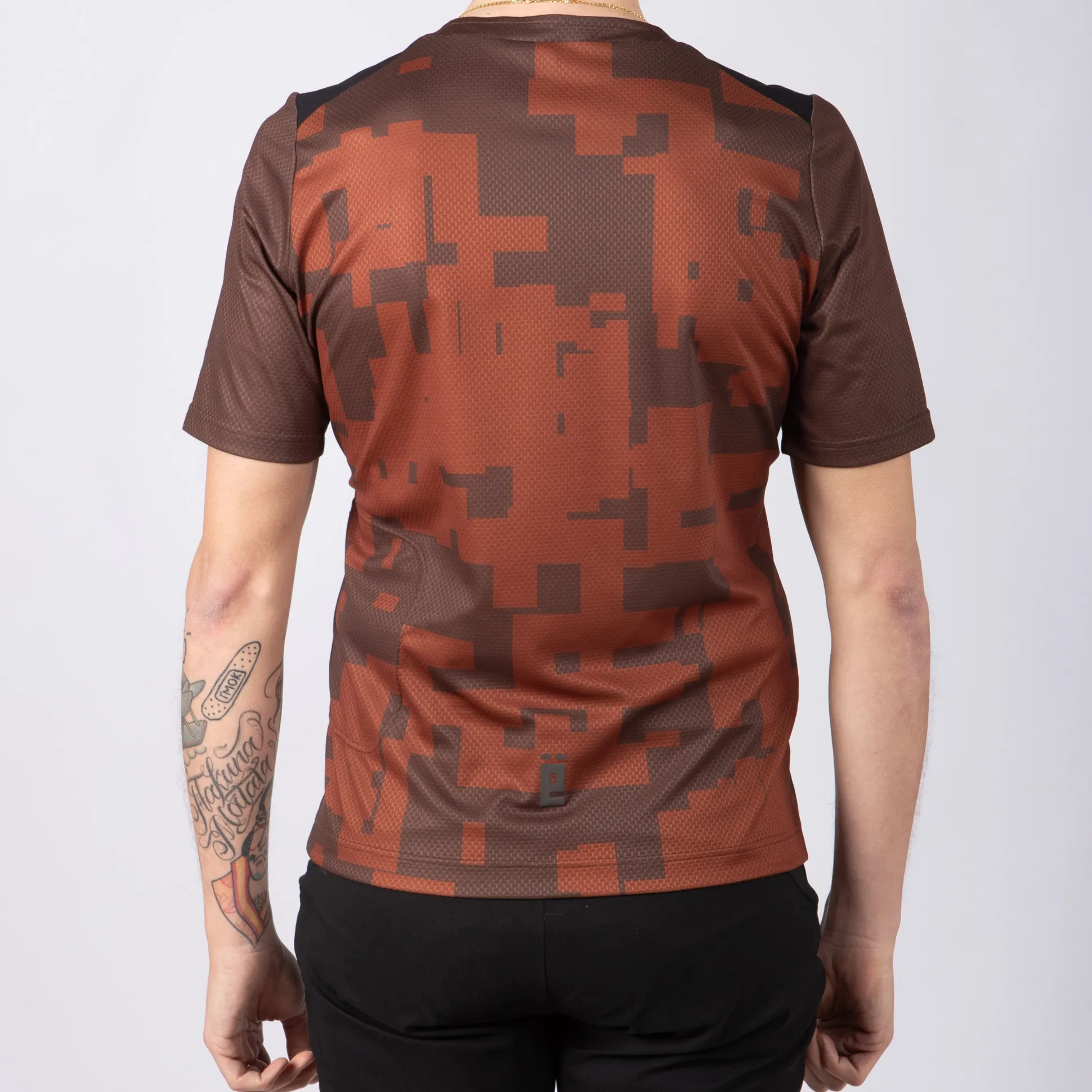 Maglia Jëuf Pro Gravel con zip - Marrone