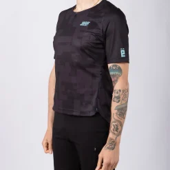 Maglia Jëuf Pro Gravel con zip - Nero