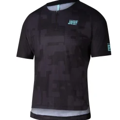 Maglia Jëuf Pro Gravel con zip - Nero