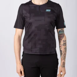 Maglia Jëuf Pro Gravel con zip - Nero