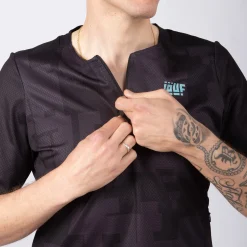 Maglia Jëuf Pro Gravel con zip - Nero