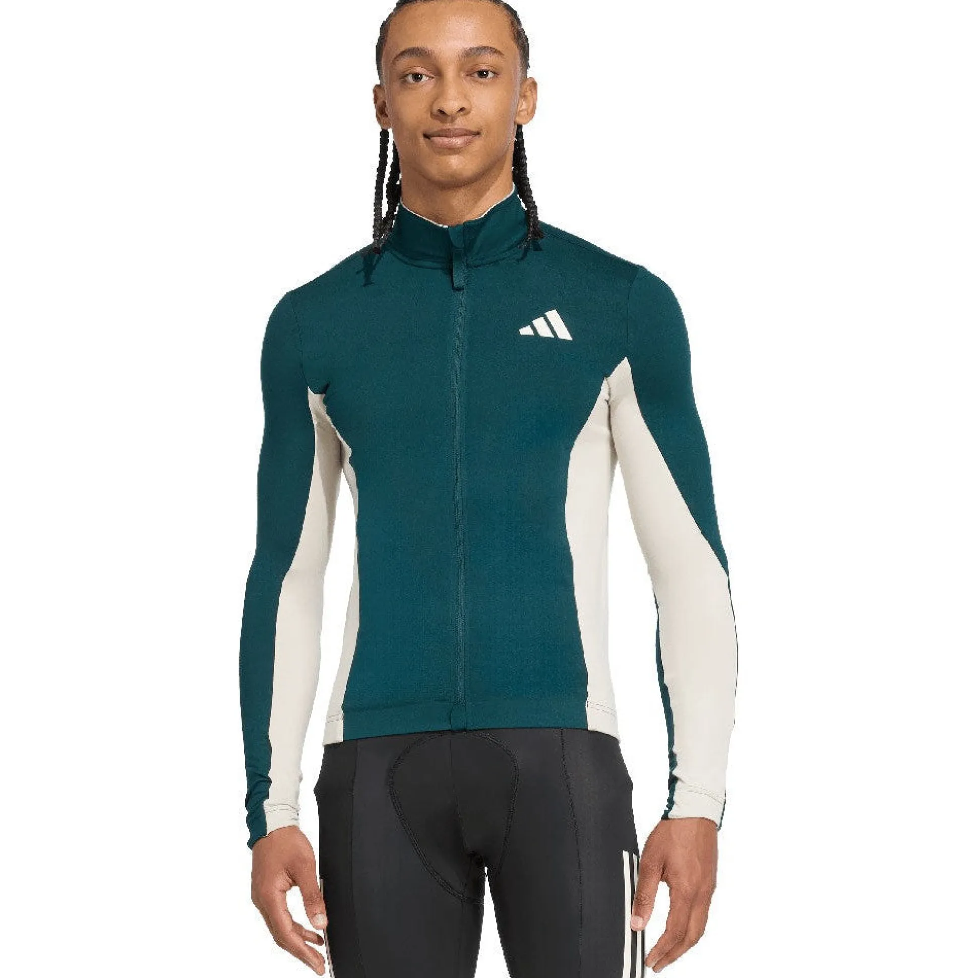 Maglia maniche lunghe Adidas Tempo 3-Stripes - Verde