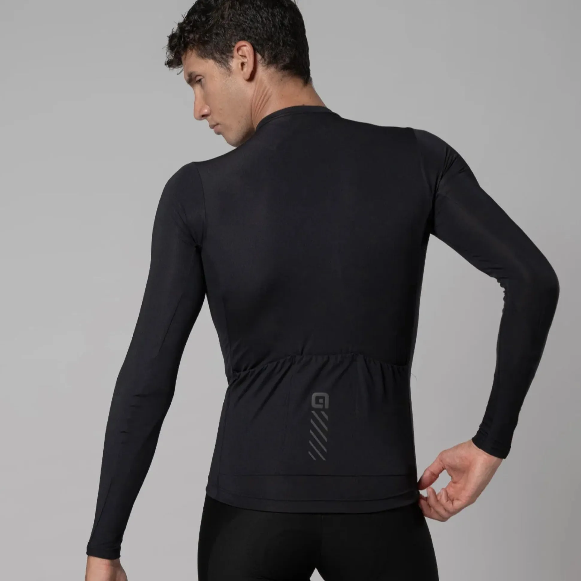 Maglia maniche lunghe Ale Pragma Color Block - Nero nero