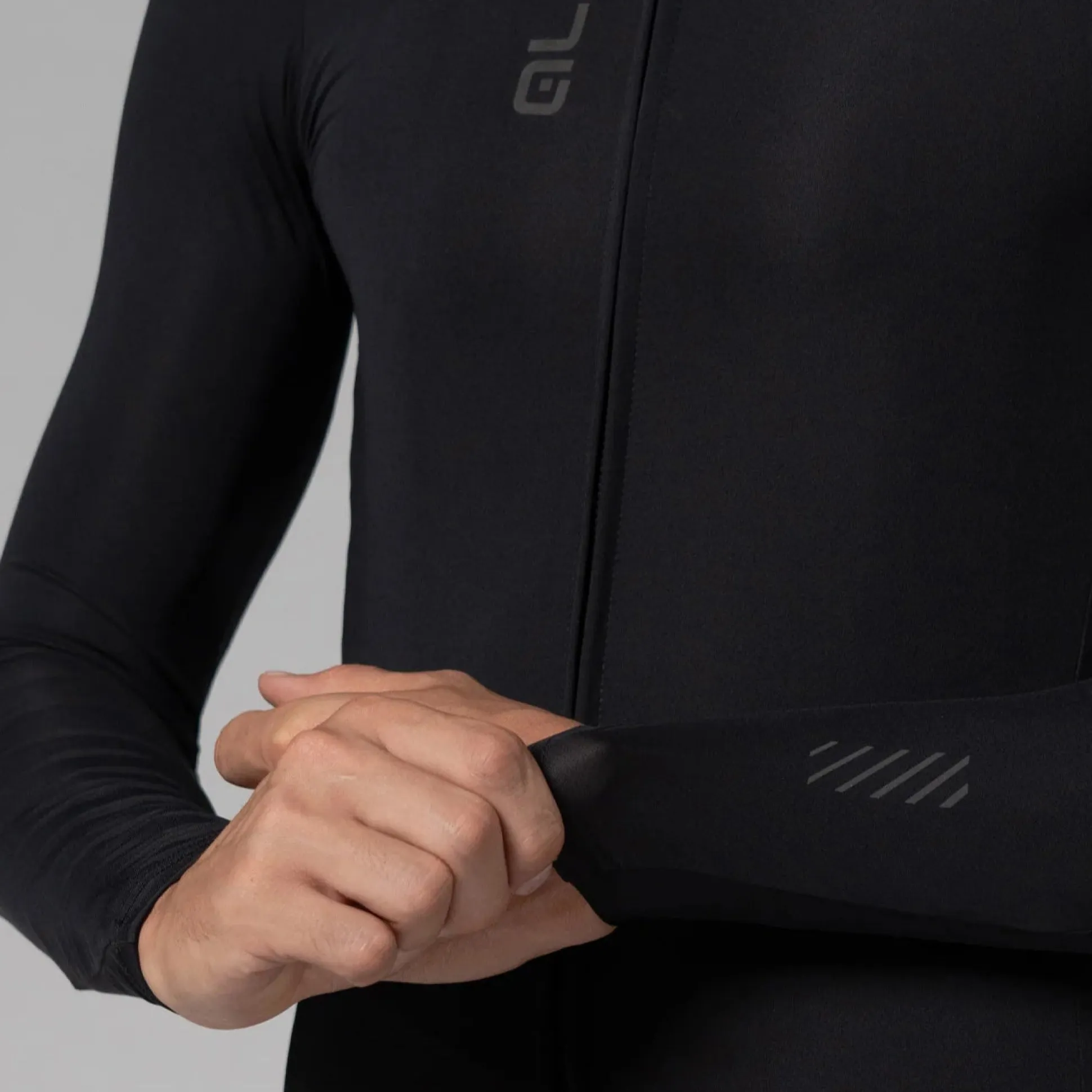 Maglia maniche lunghe Ale Pragma Color Block - Nero nero