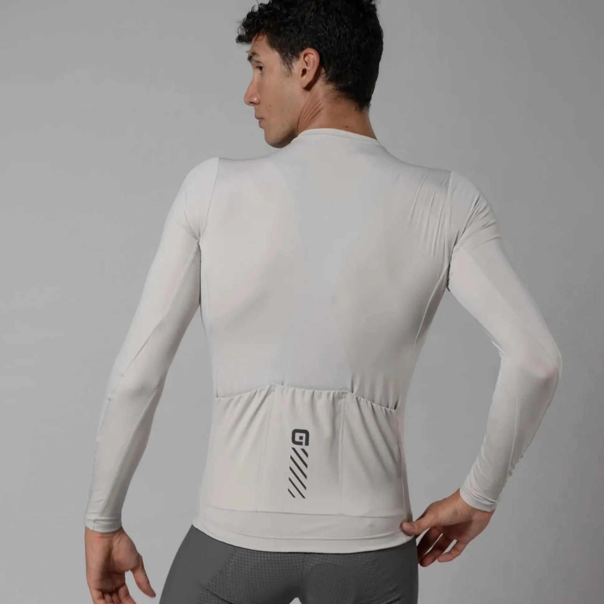 Maglia maniche lunghe Ale Pragma Color Block - Grigio chiaro