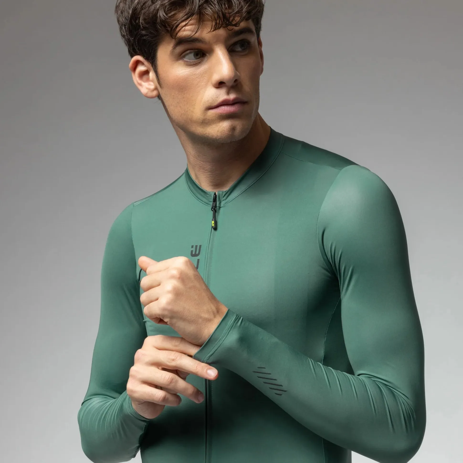 Maglia maniche lunghe Ale Pragma Color Block - Verde chiaro