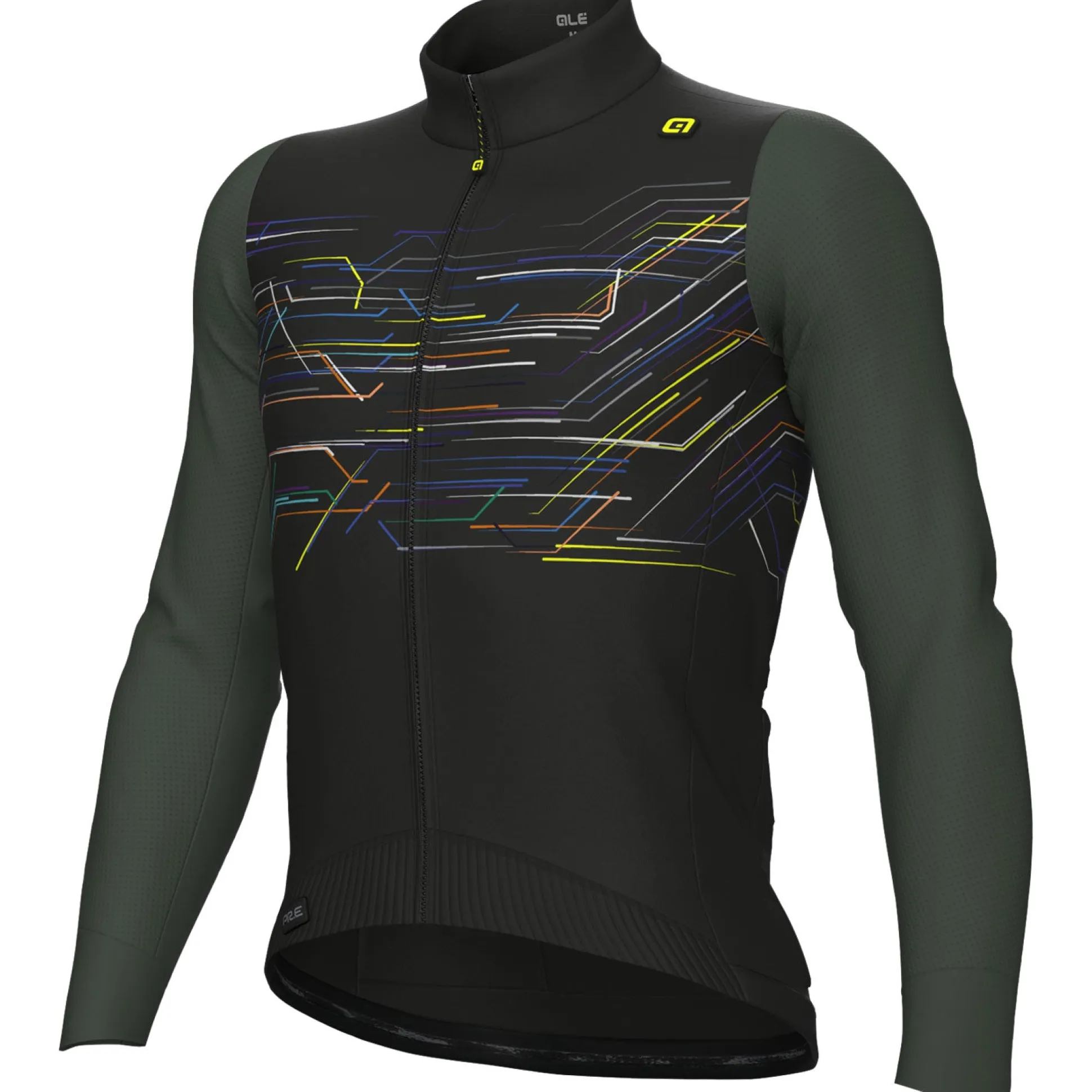 Maglia maniche lunghe Ale PR-E Megabyte - Nero