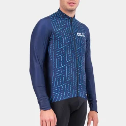 Maglia maniche lunghe Ale PRR Green Bolt - Blu