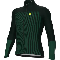Maglia maniche lunghe Ale PRR Green Digital - Verde