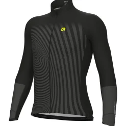 Maglia maniche lunghe Ale PRR Green Digital - Nero