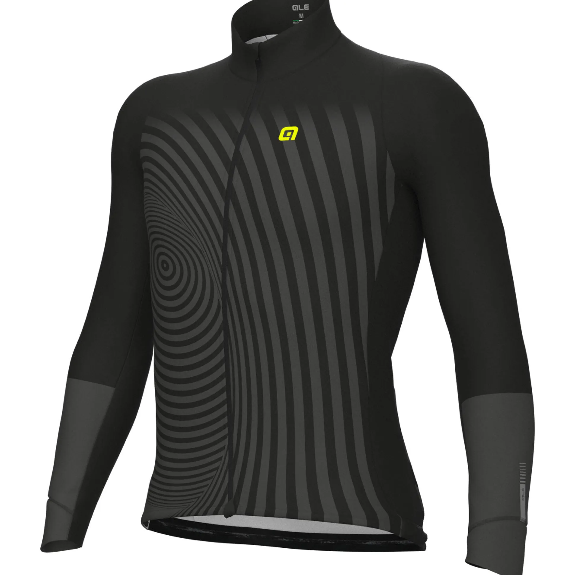 Maglia maniche lunghe Ale PRR Green Digital - Nero