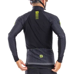 Maglia maniche lunghe Ale PRR Green Road - Nero giallo