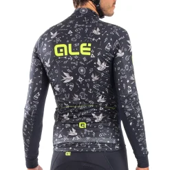 Maglia maniche lunghe Ale PRR Versilia - Nero