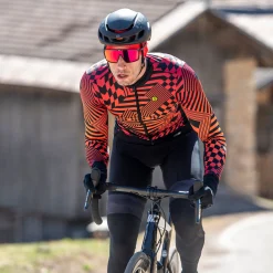 Maglia maniche lunghe Ale PR-S Checker - Rosso