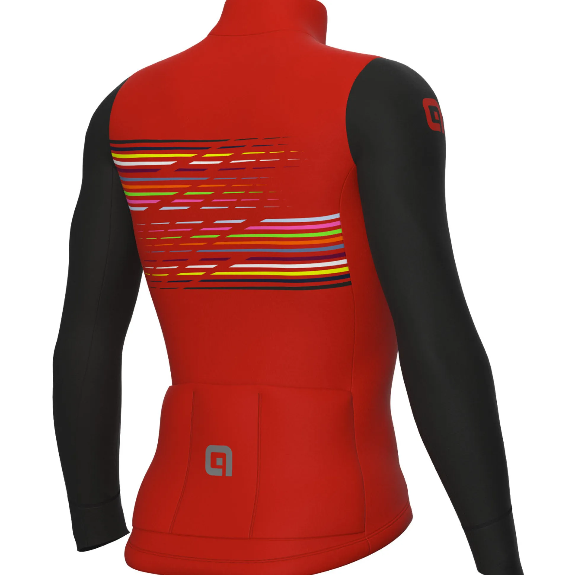Maglia maniche lunghe Ale PR-S Logo - Rosso nero