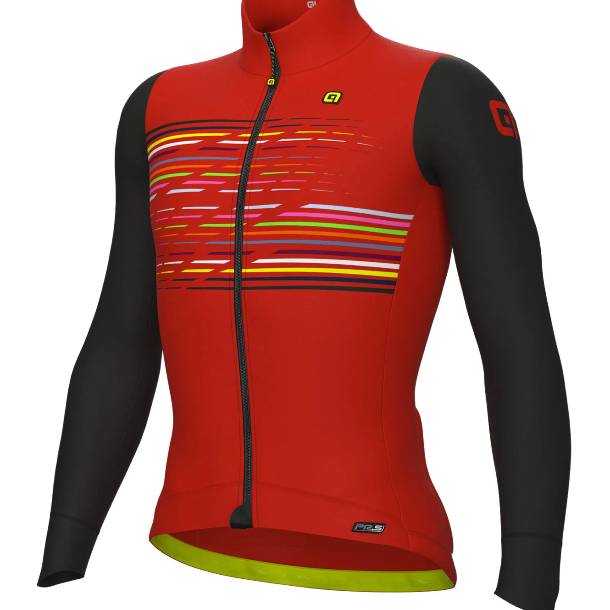 Maglia maniche lunghe Ale PR-S Logo - Rosso nero
