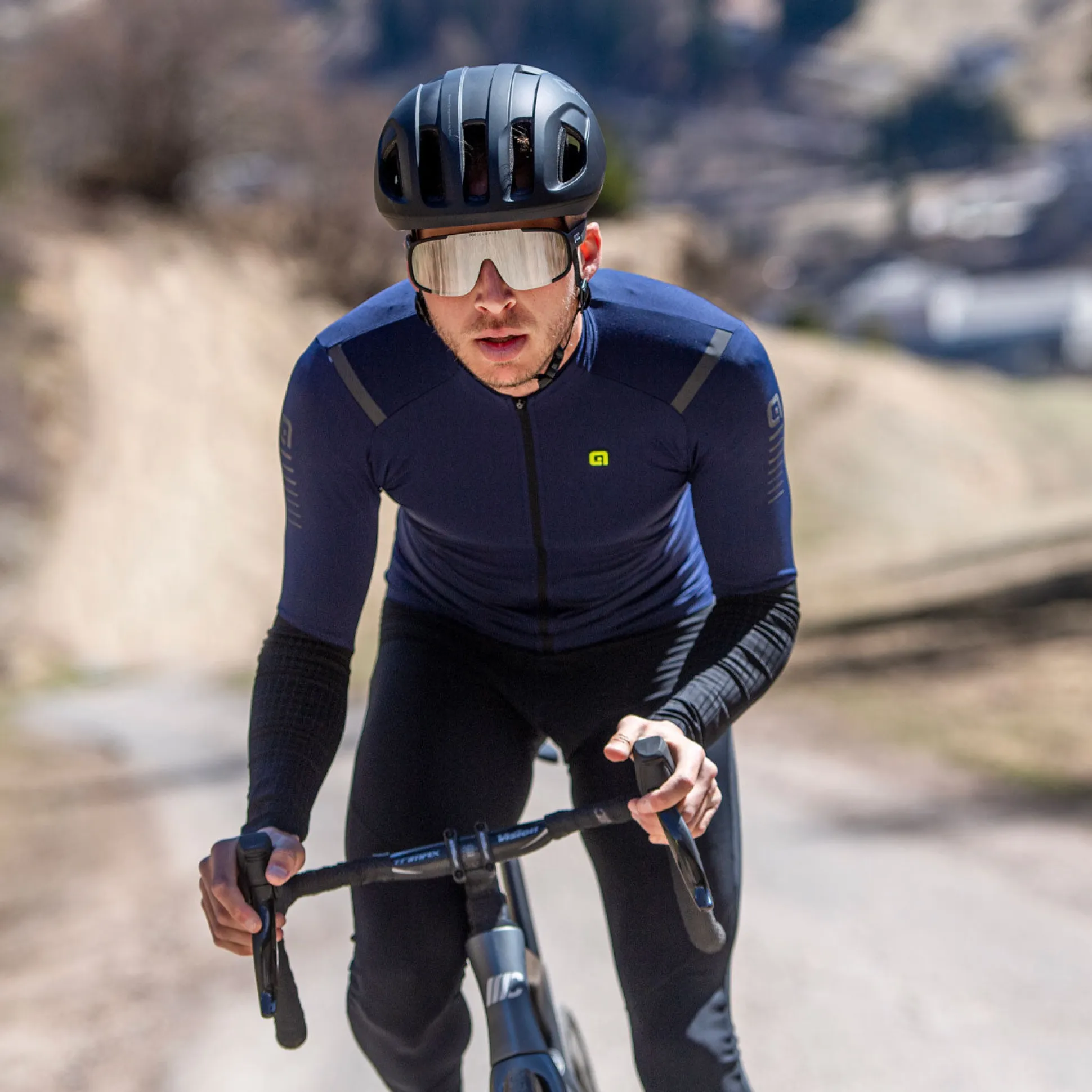 Maglia maniche lunghe Ale R-EV1 Warm Race 2.0 - Blu