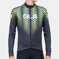 Maglia maniche lunghe Ale Solid Thorn - Nero giallo