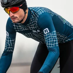 Maglia maniche lunghe Ale Solid Wall - Petrolio
