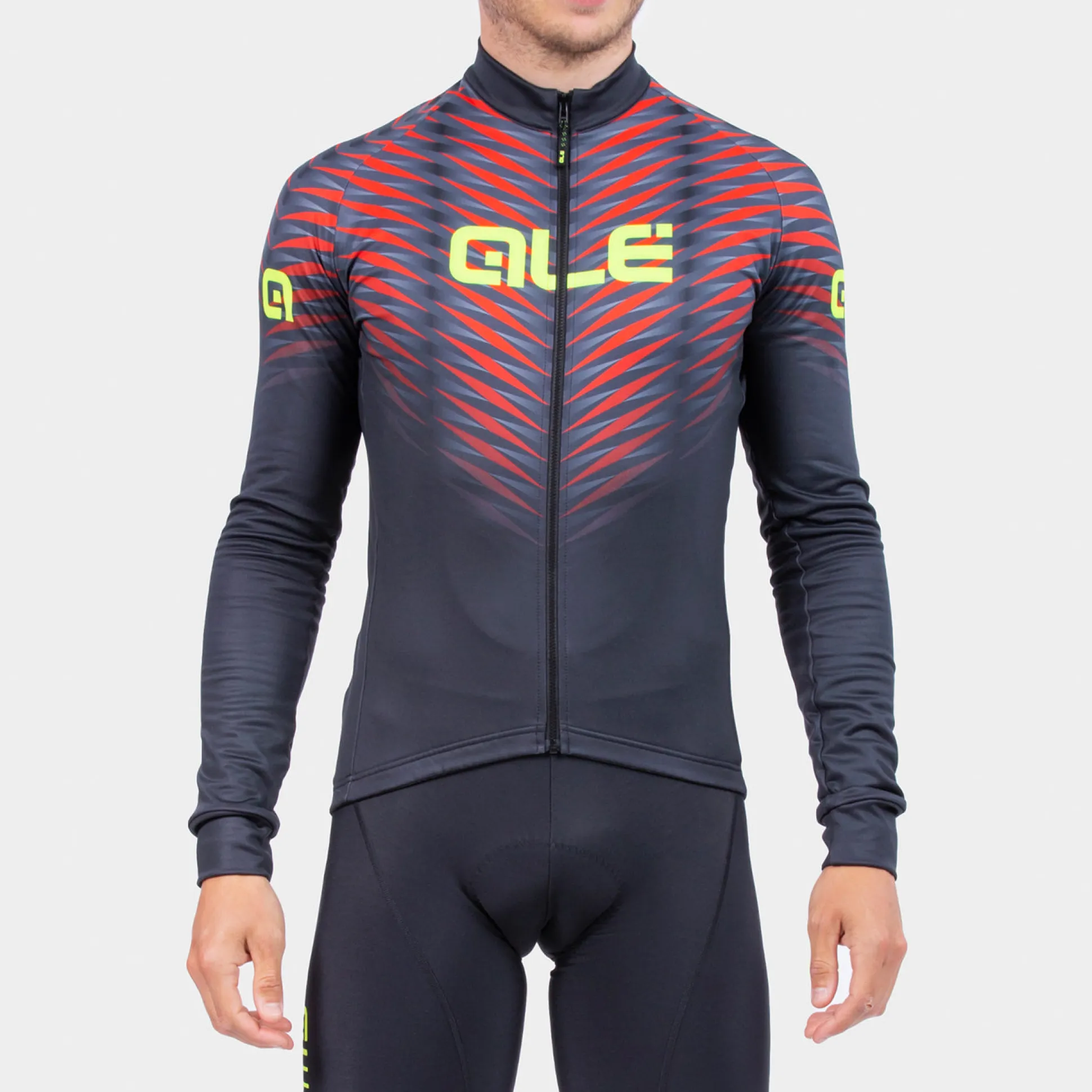 Maglia maniche lunghe Ale Solid Thorn - Nero rosso