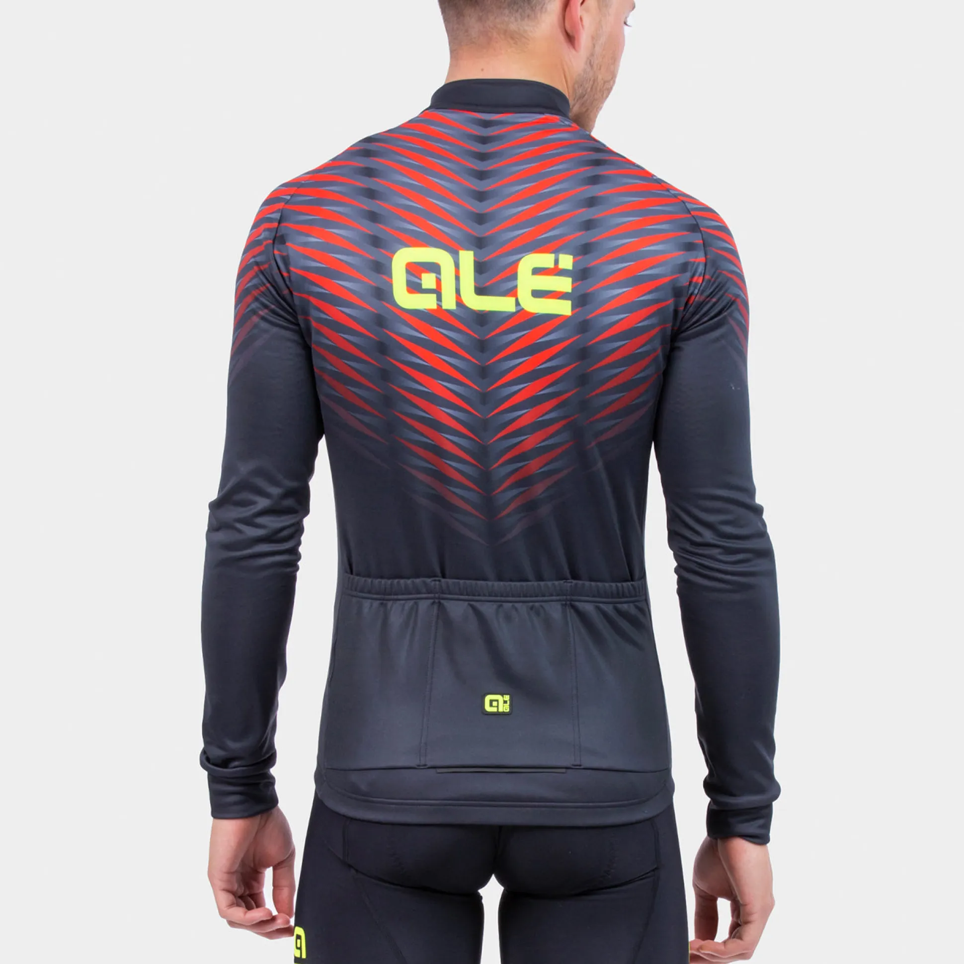 Maglia maniche lunghe Ale Solid Thorn - Nero rosso