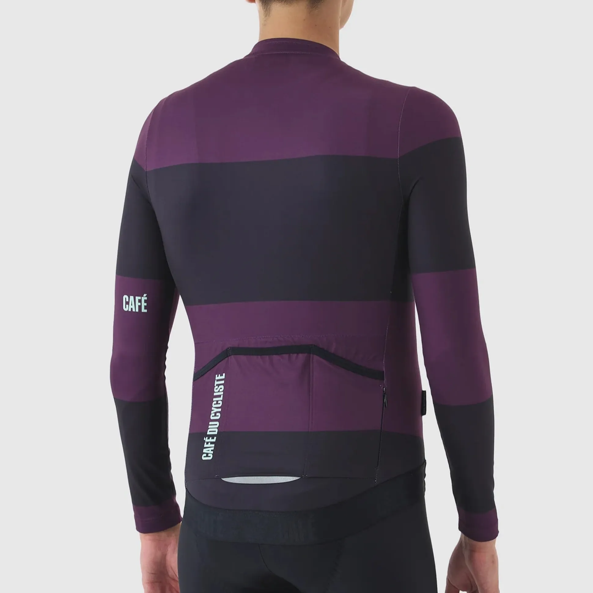 Maglia maniche lunghe Cafe du Cycliste Constance - Viola