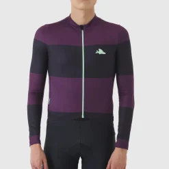 Maglia maniche lunghe Cafe du Cycliste Constance - Viola