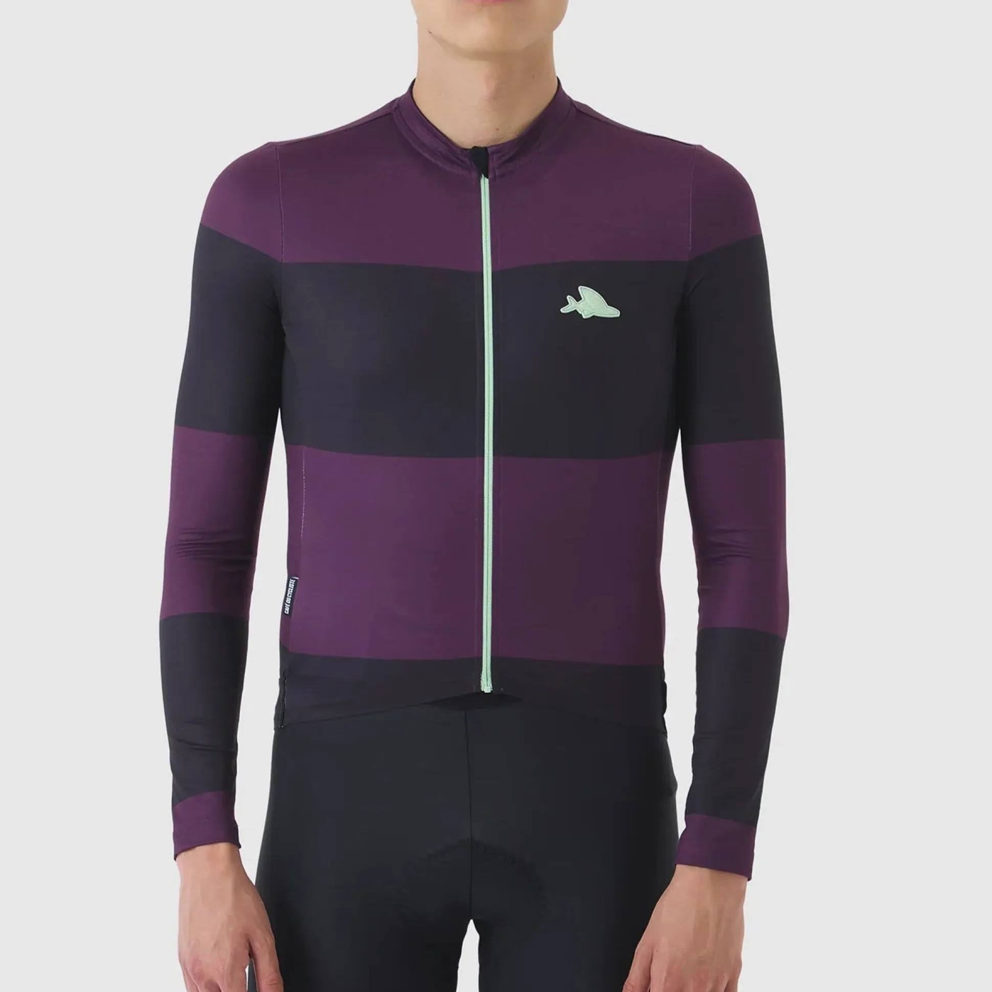 Maglia maniche lunghe Cafe du Cycliste Constance - Viola